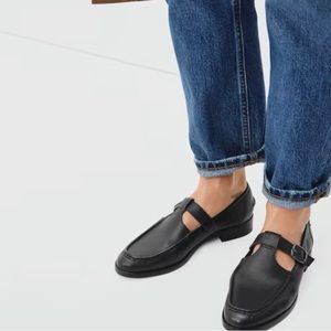 Everlane Mary Jane Loafers 100% Leather Size 7.5